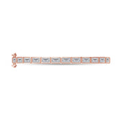 Tennis Bezel Set Classic Bangle Bracelet In White Cubic Zirconia