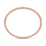 Tennis Bezel Set Classic Bangle Bracelet In White Cubic Zirconia