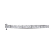Tennis Bezel Set Classic Bangle Bracelet In White Cubic Zirconia
