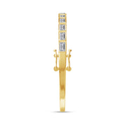Tennis Bezel Set Classic Bangle Bracelet In White Cubic Zirconia