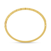 Tennis Bezel Set Classic Bangle Bracelet In White Cubic Zirconia