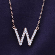 AFFY Moissanite Diamond Alphabet's Letter's Necklaces
