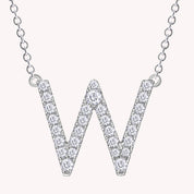 AFFY Moissanite Diamond Alphabet's Letter's Necklaces