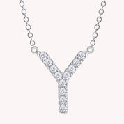 AFFY Moissanite Diamond Alphabet's Letter's Necklaces