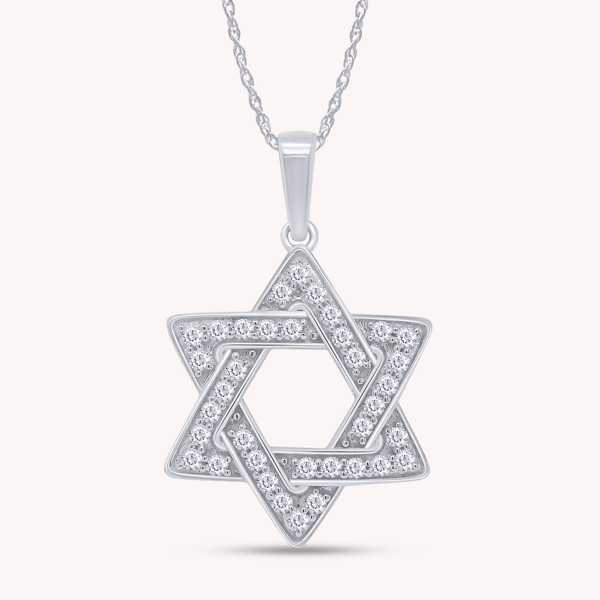 Moissanite Jewish Faith Star Of David Pendant Necklace