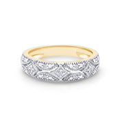 Lab Created Moissanite Wedding Band Ring for Women