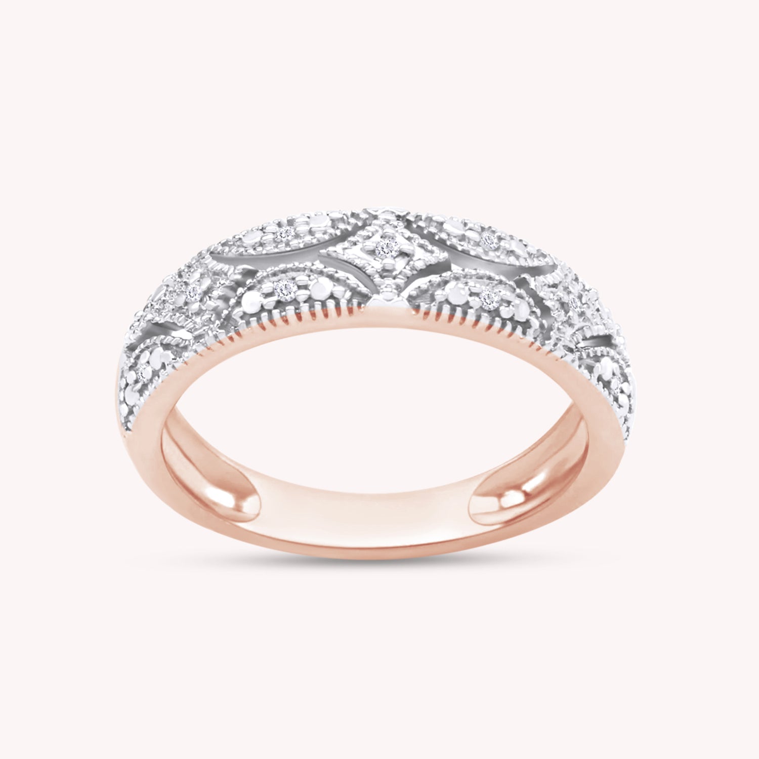 Lab Created Moissanite Wedding Band Ring for Women