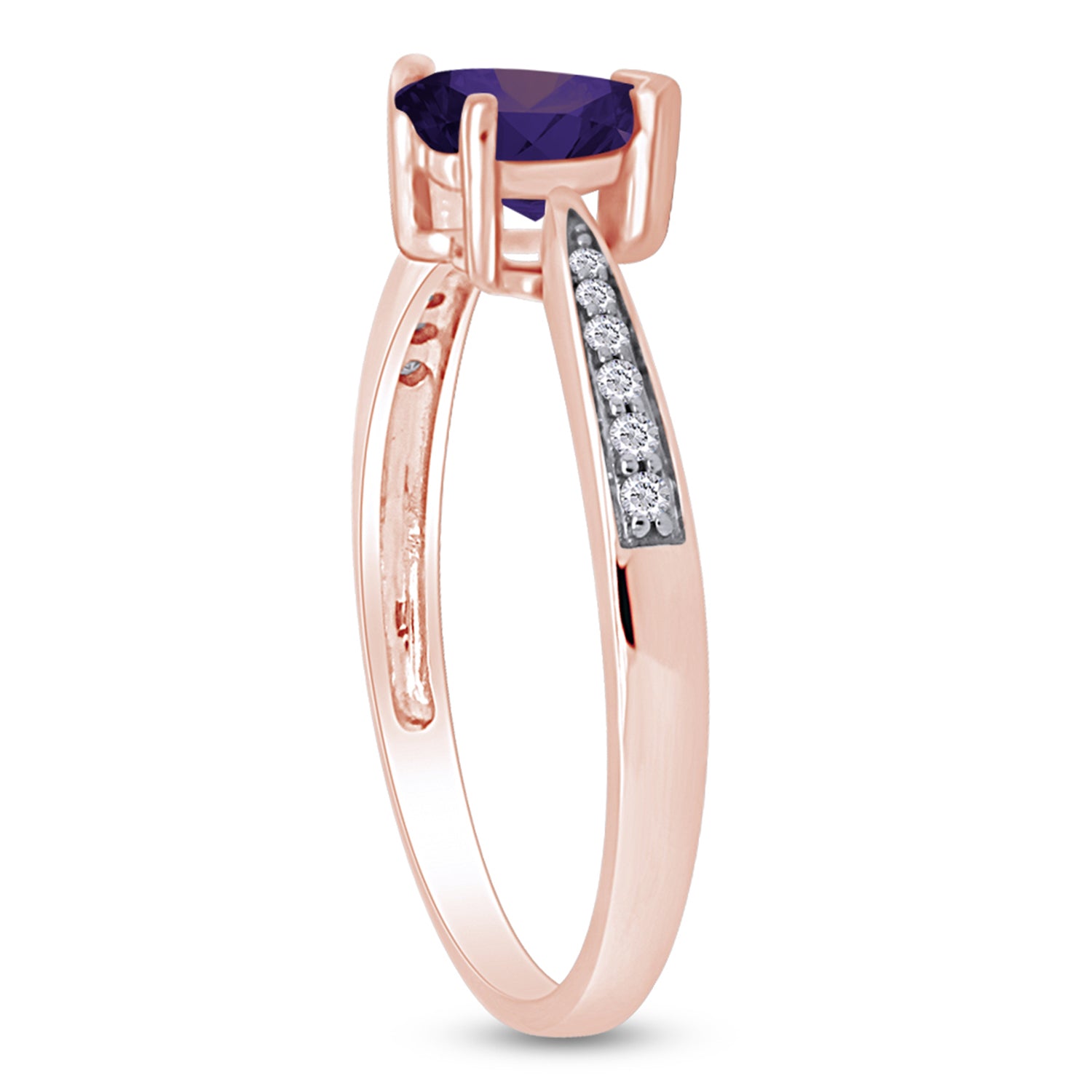 Solitaire Heart Promise Ring for Women