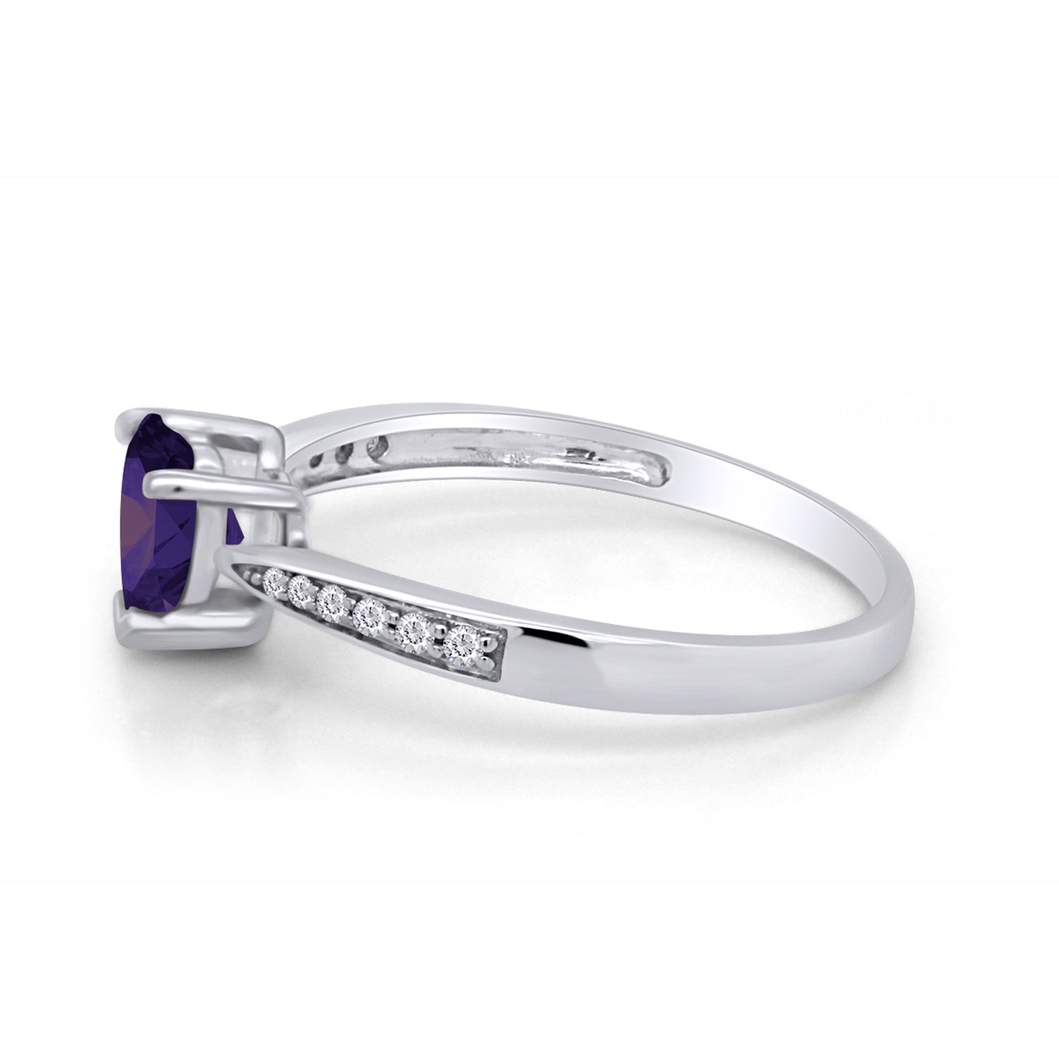 Solitaire Heart Promise Ring for Women