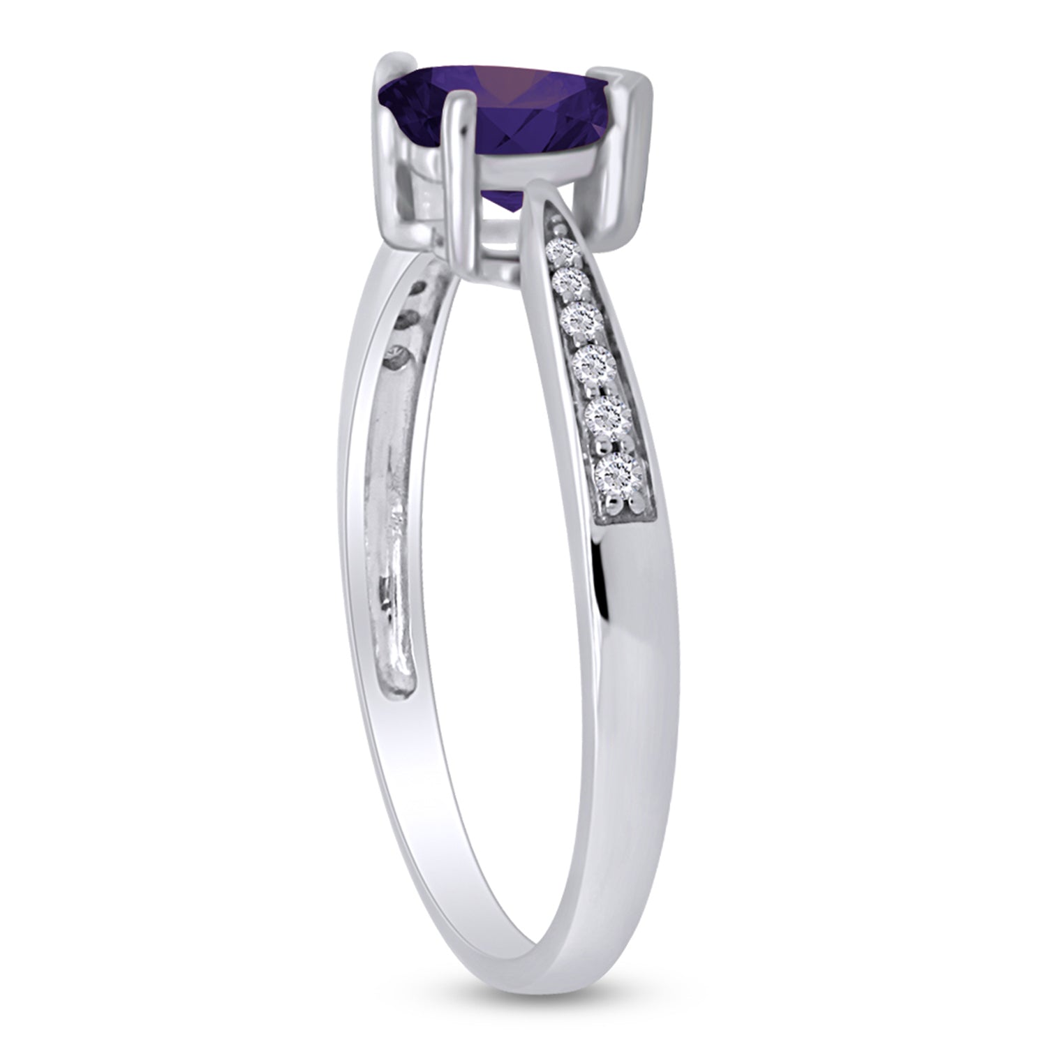 Solitaire Heart Promise Ring for Women