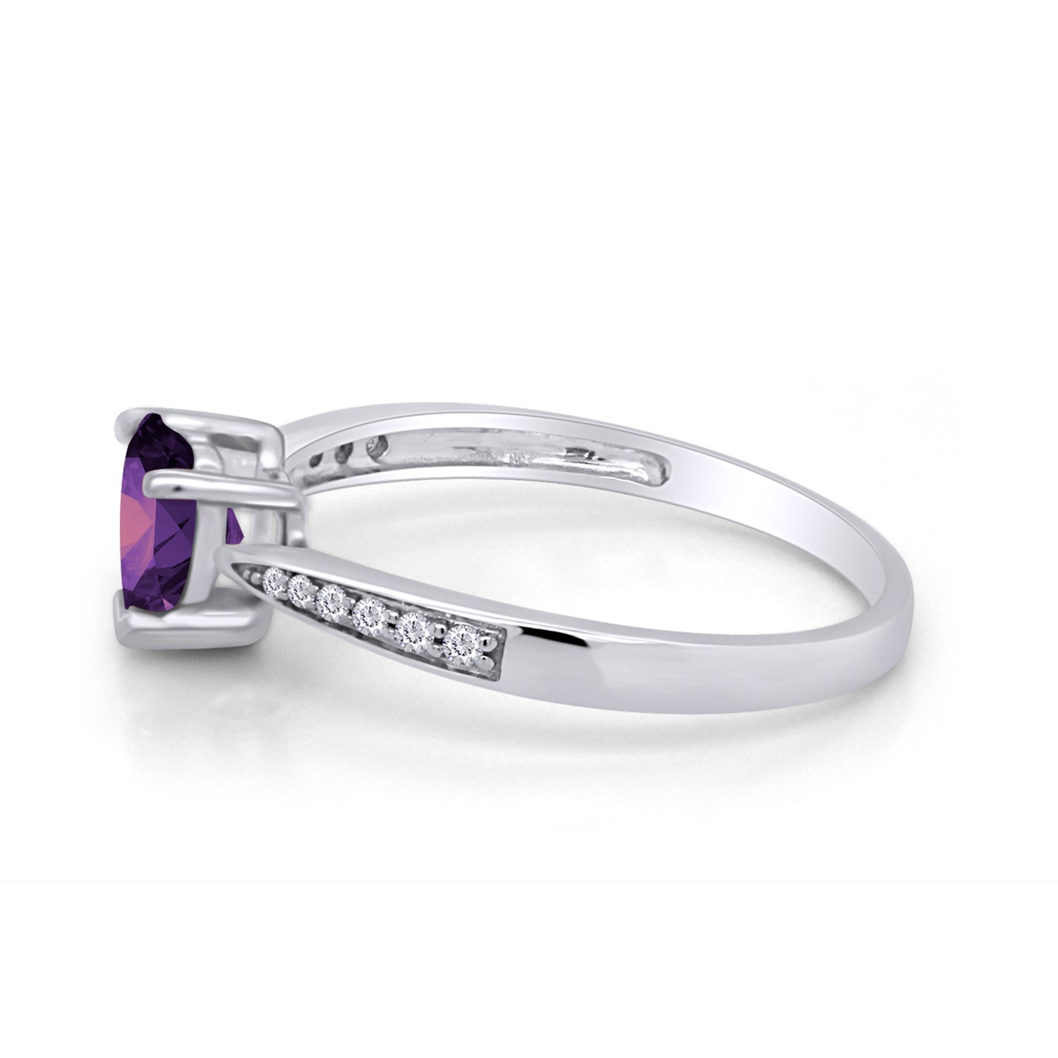 Solitaire Heart Promise Ring for Women