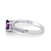 Solitaire Heart Promise Ring for Women