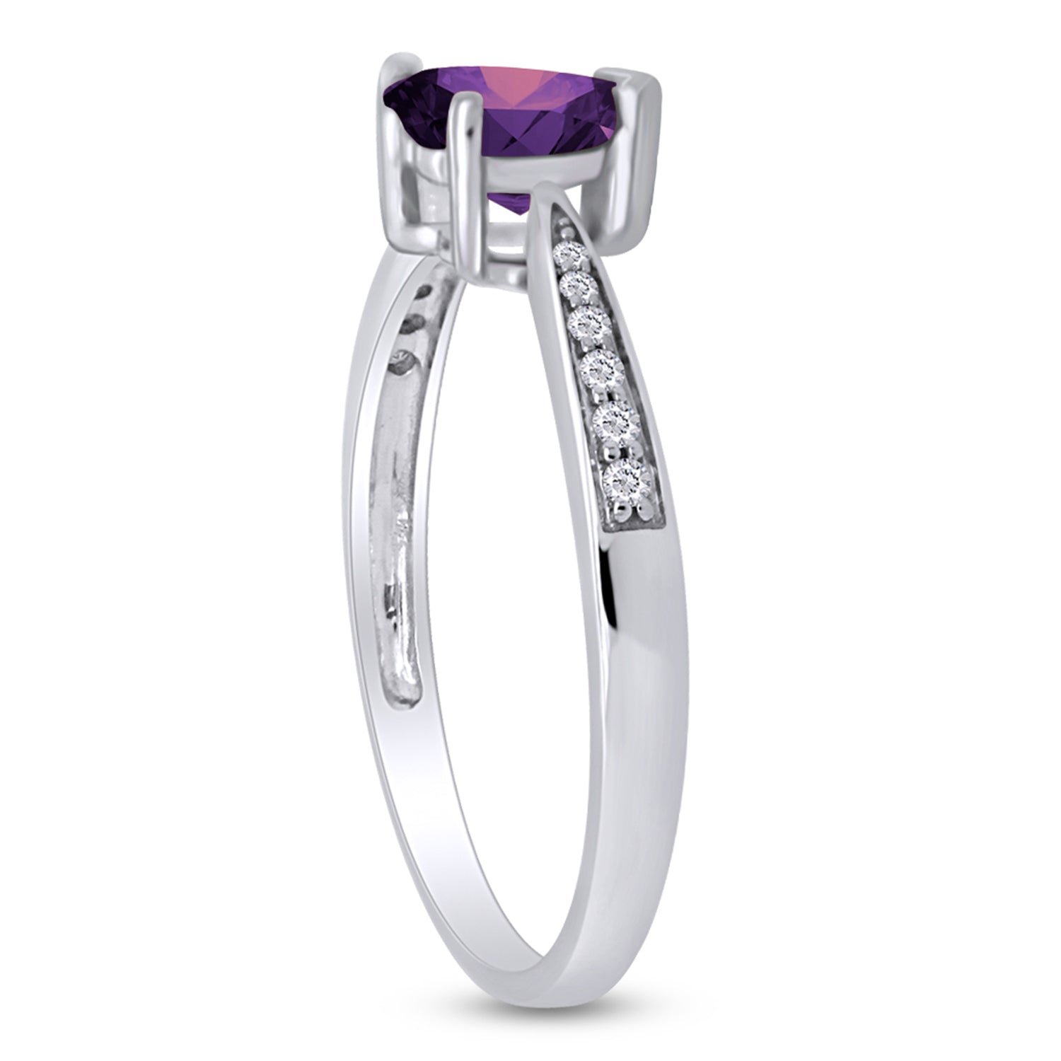 Solitaire Heart Promise Ring for Women