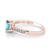 Solitaire Heart Promise Ring for Women