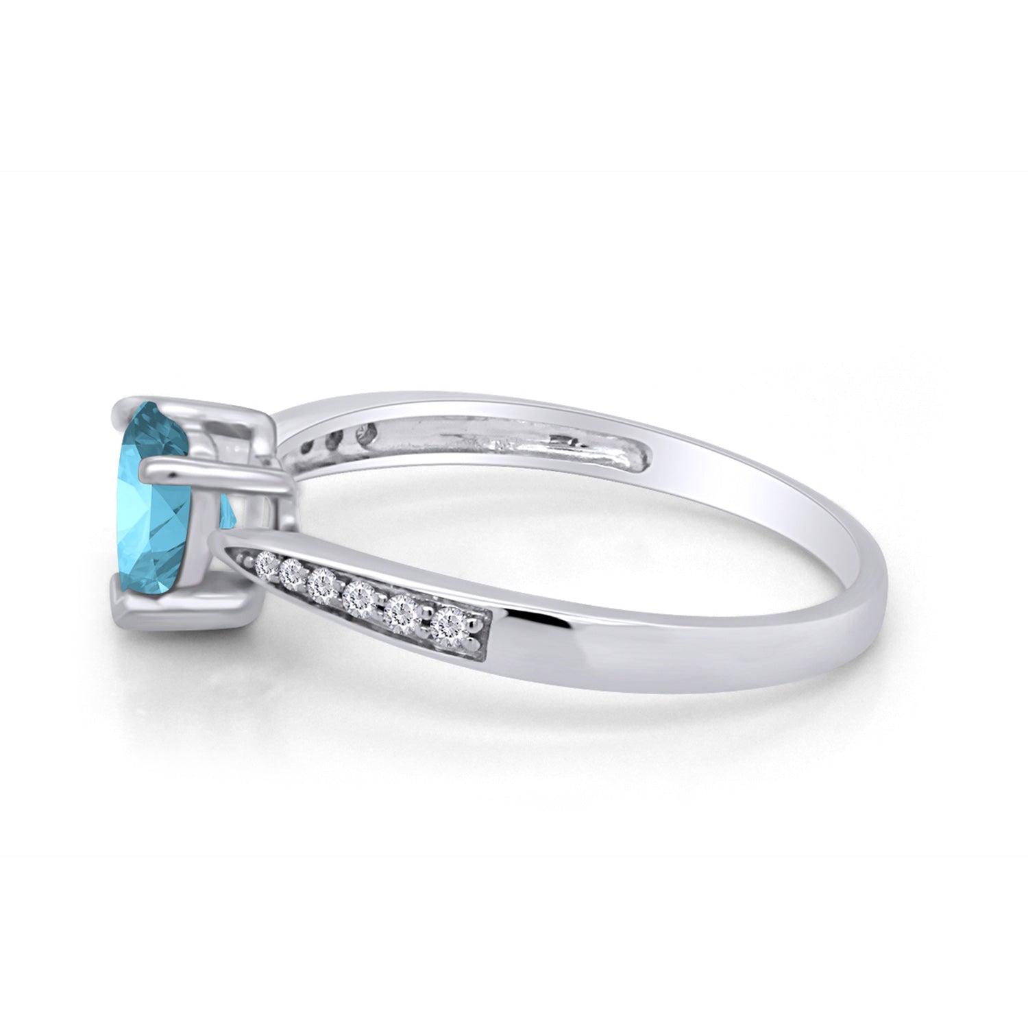 Solitaire Heart Promise Ring for Women