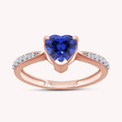 Solitaire Heart Promise Ring for Women