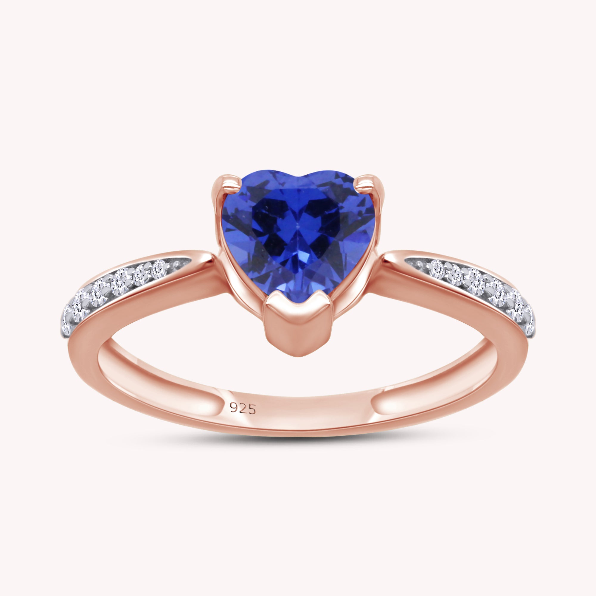 Solitaire Heart Promise Ring for Women