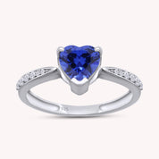 Solitaire Heart Promise Ring for Women