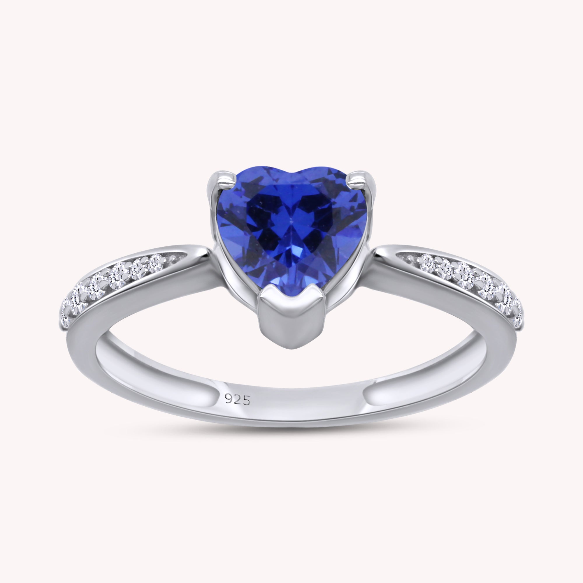 Solitaire Heart Promise Ring for Women