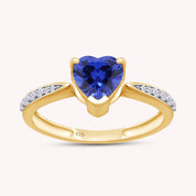 Solitaire Heart Promise Ring for Women