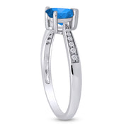 Solitaire Heart Promise Ring for Women