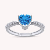 Solitaire Heart Promise Ring for Women