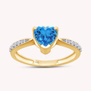 Solitaire Heart Promise Ring for Women