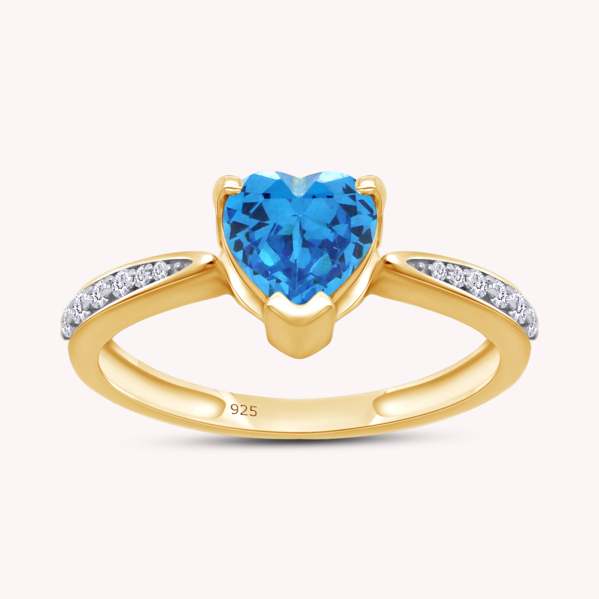 Solitaire Heart Promise Ring for Women