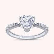 Solitaire Heart Promise Ring for Women