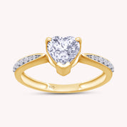 Solitaire Heart Promise Ring for Women