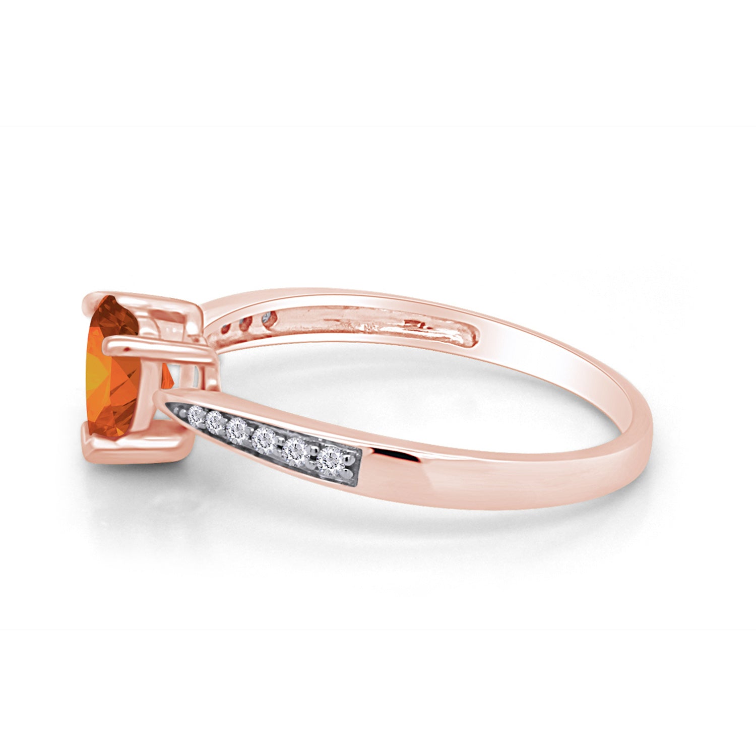 Solitaire Heart Promise Ring for Women