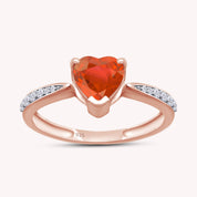 Solitaire Heart Promise Ring for Women