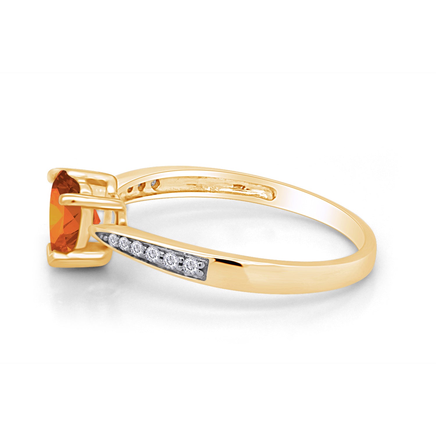 Solitaire Heart Promise Ring for Women