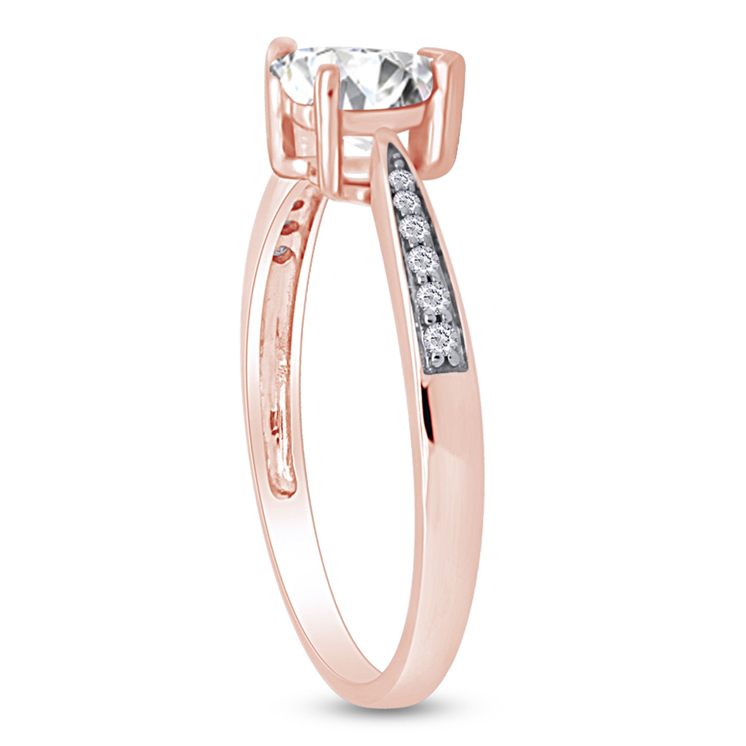 Solitaire Heart Promise Ring for Women