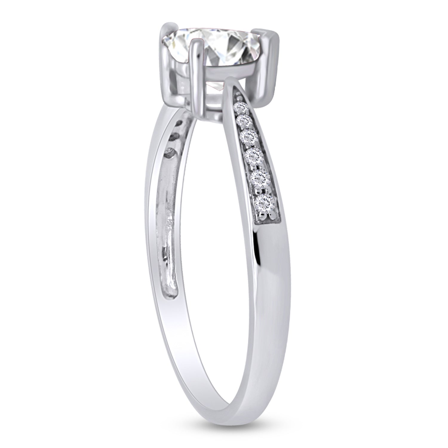 Solitaire Heart Promise Ring for Women