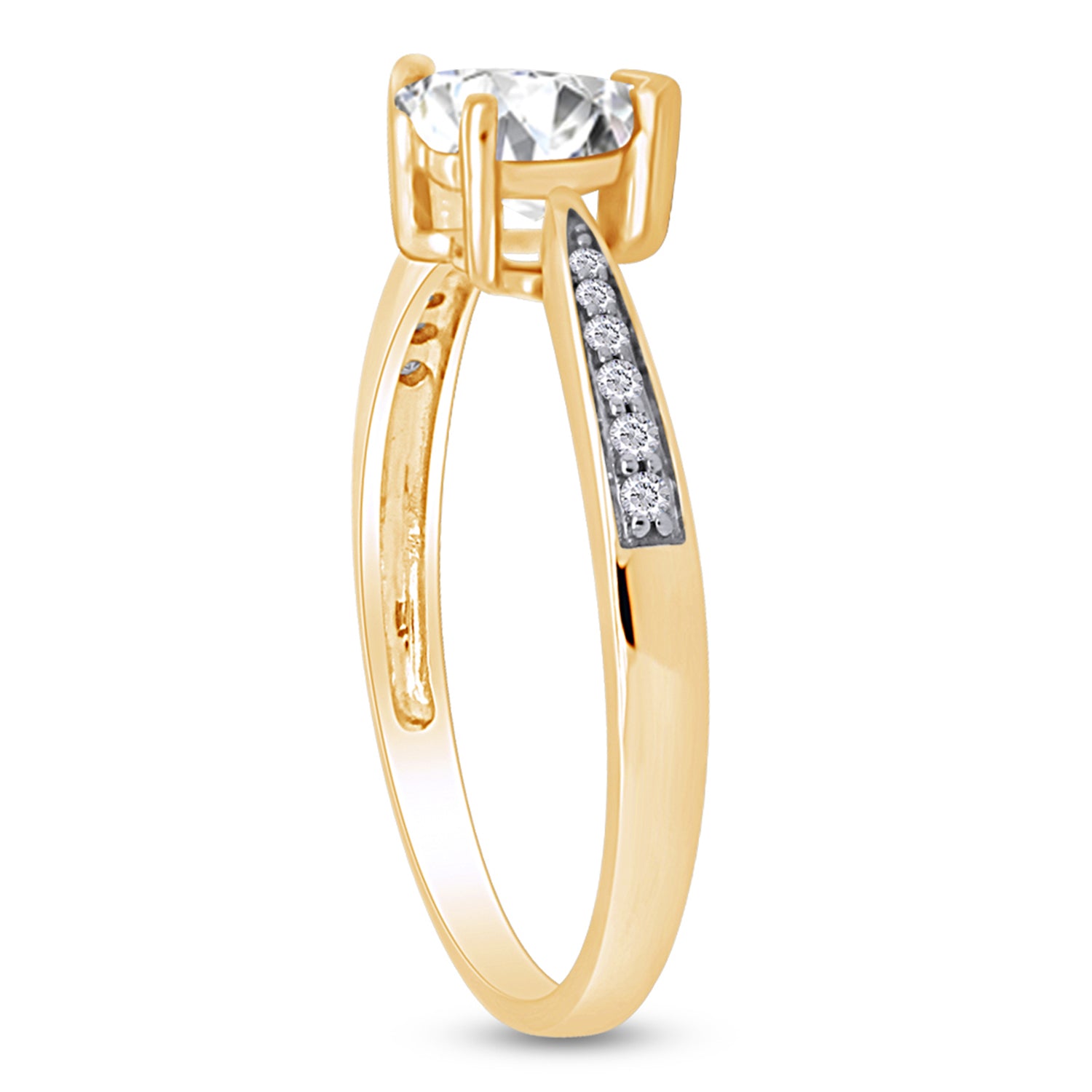 Solitaire Heart Promise Ring for Women