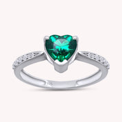Solitaire Heart Promise Ring for Women