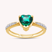 Solitaire Heart Promise Ring for Women