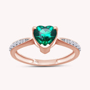 Solitaire Heart Promise Ring for Women