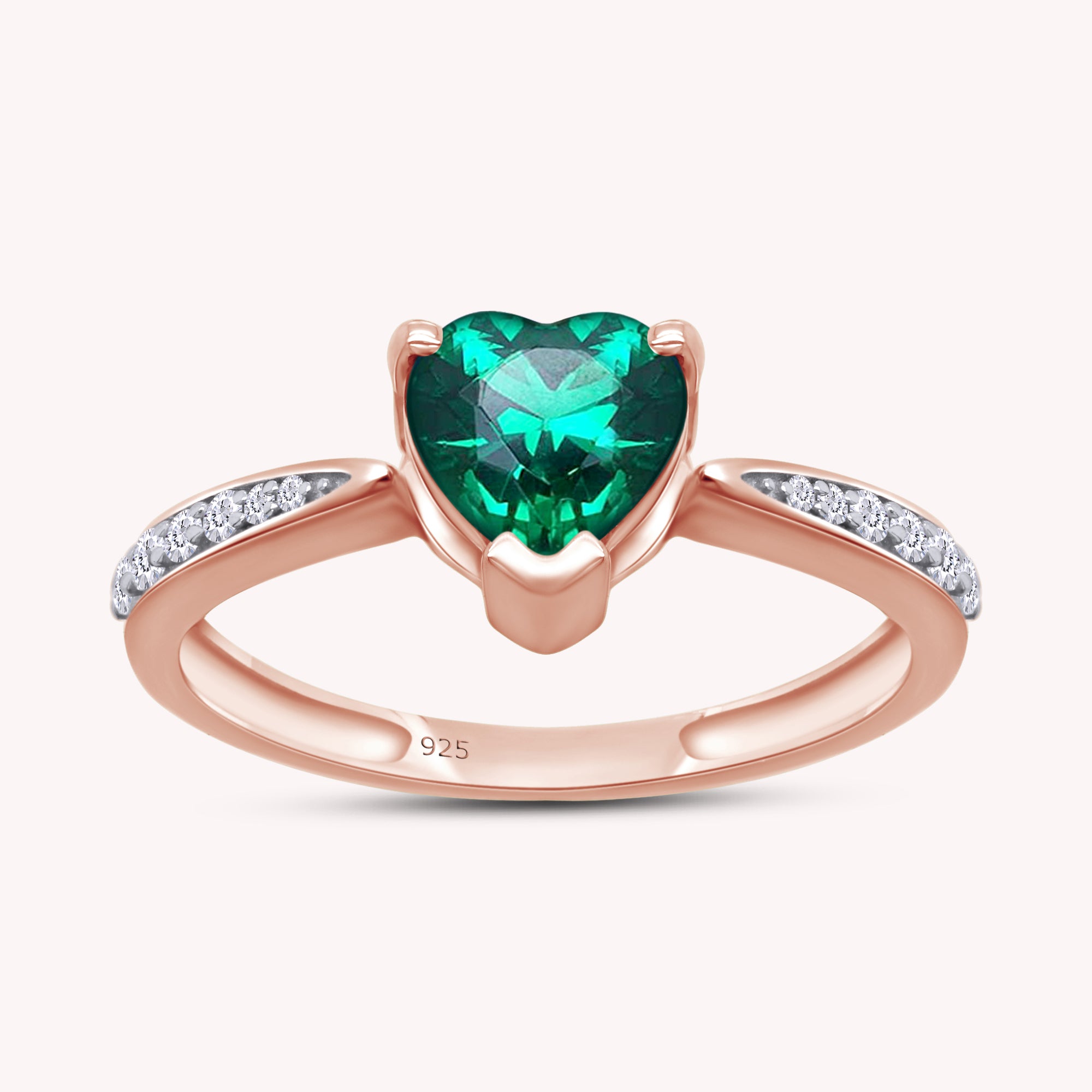 Solitaire Heart Promise Ring for Women