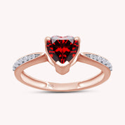 Solitaire Heart Promise Ring for Women