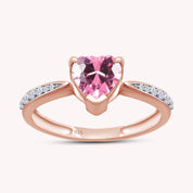 Solitaire Heart Promise Ring for Women