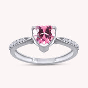 Solitaire Heart Promise Ring for Women
