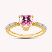 Solitaire Heart Promise Ring for Women