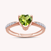 Solitaire Heart Promise Ring for Women