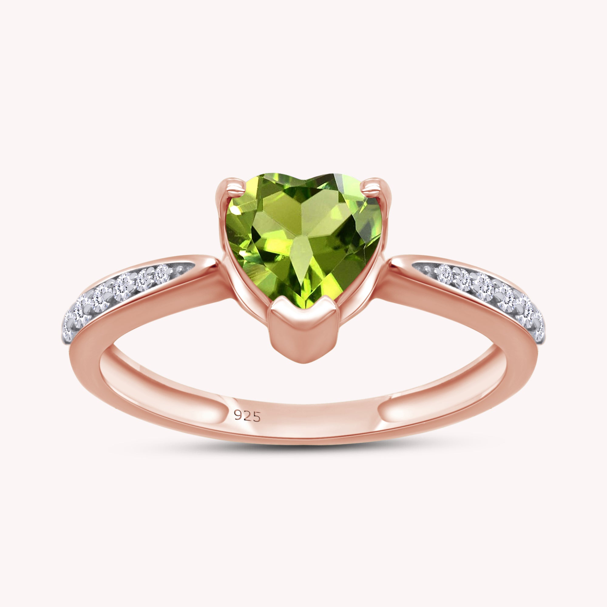 Solitaire Heart Promise Ring for Women