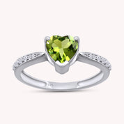 Solitaire Heart Promise Ring for Women