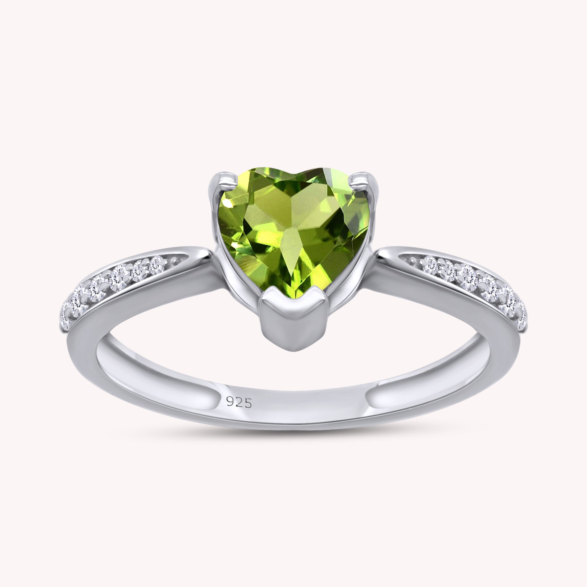 Solitaire Heart Promise Ring for Women