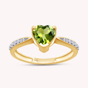 Solitaire Heart Promise Ring for Women