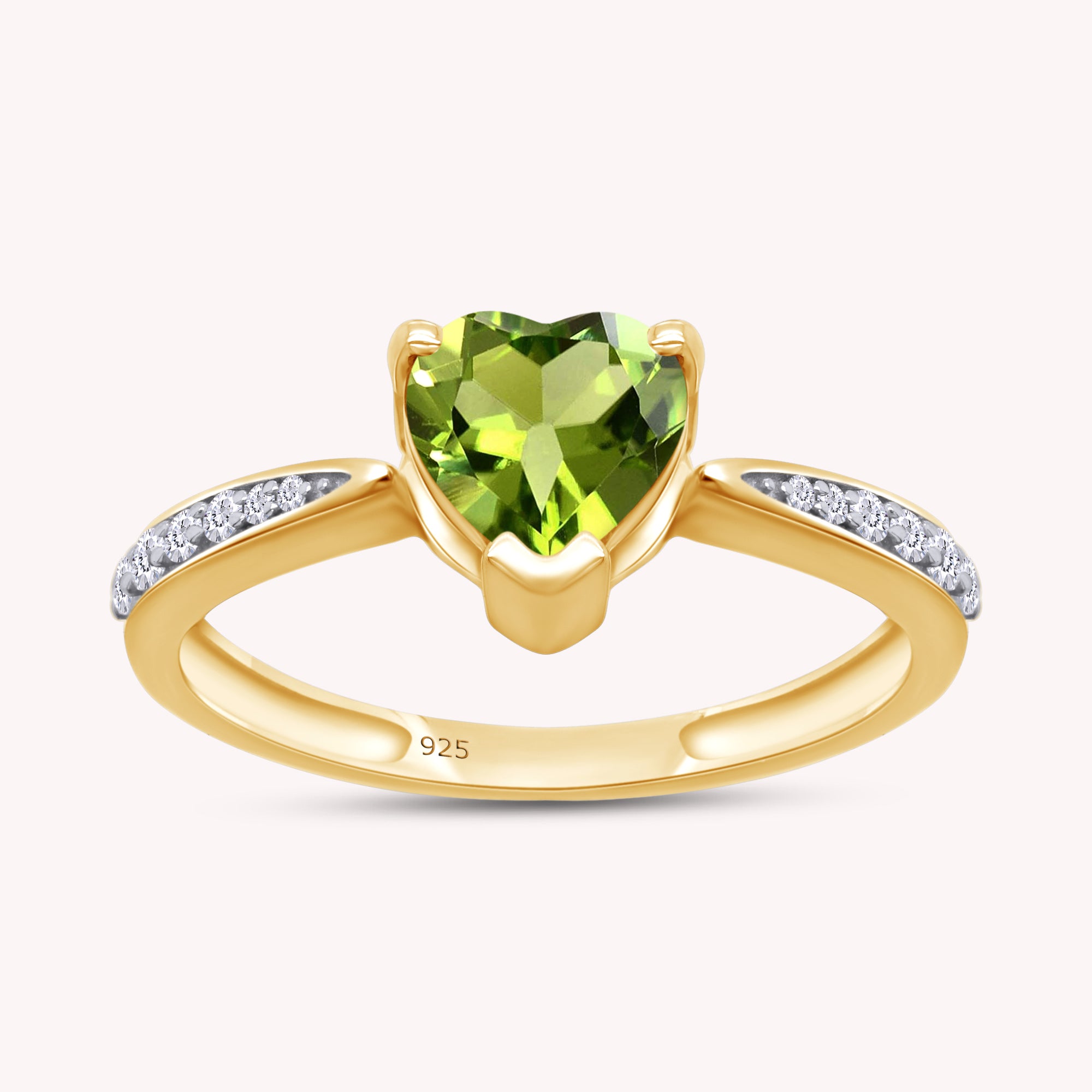 Solitaire Heart Promise Ring for Women